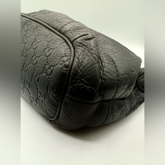 Gucci Black Guccissima Leather Medium Sukey 2-way Satchel Bag - Picture 5 of 13